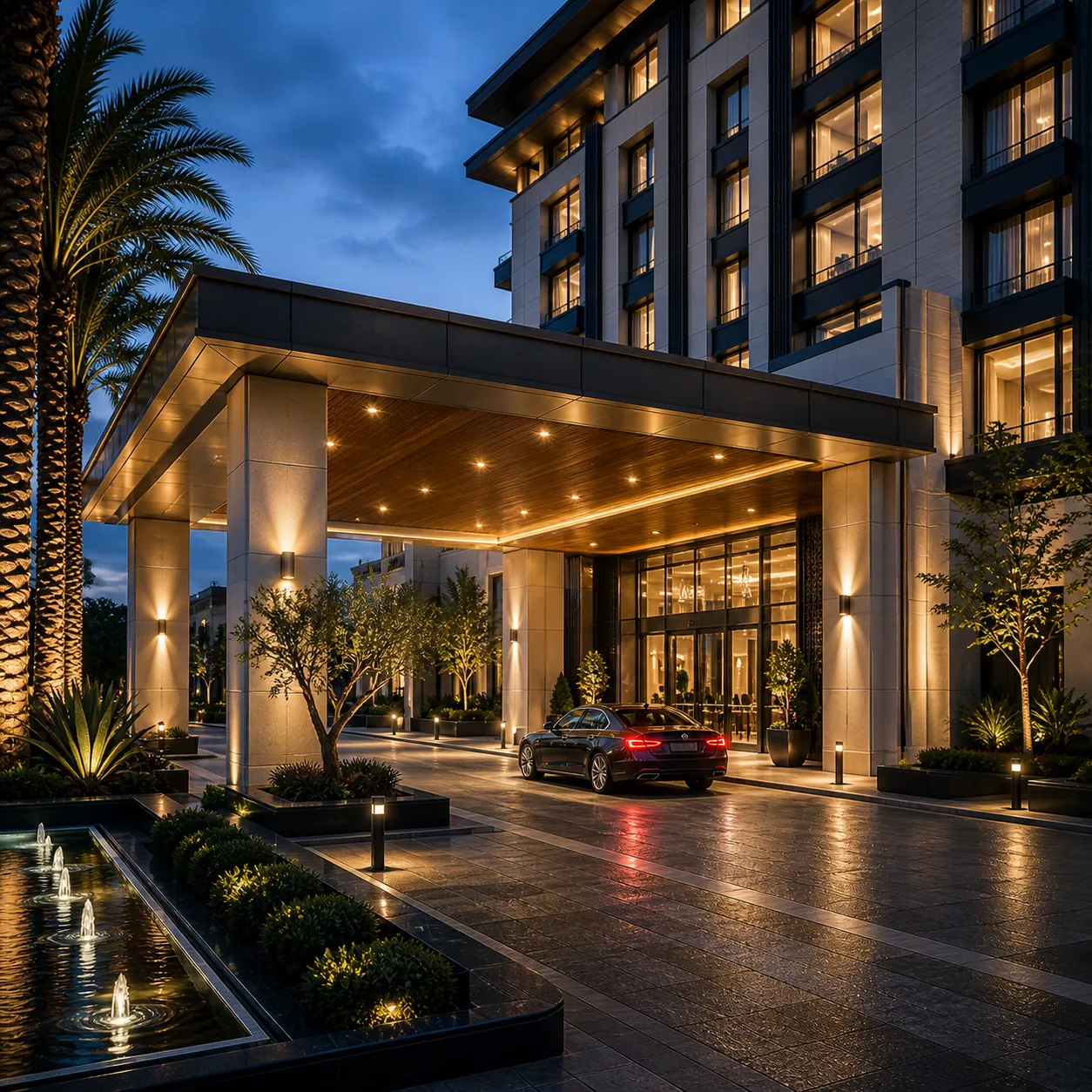 Hotel automated valet parking