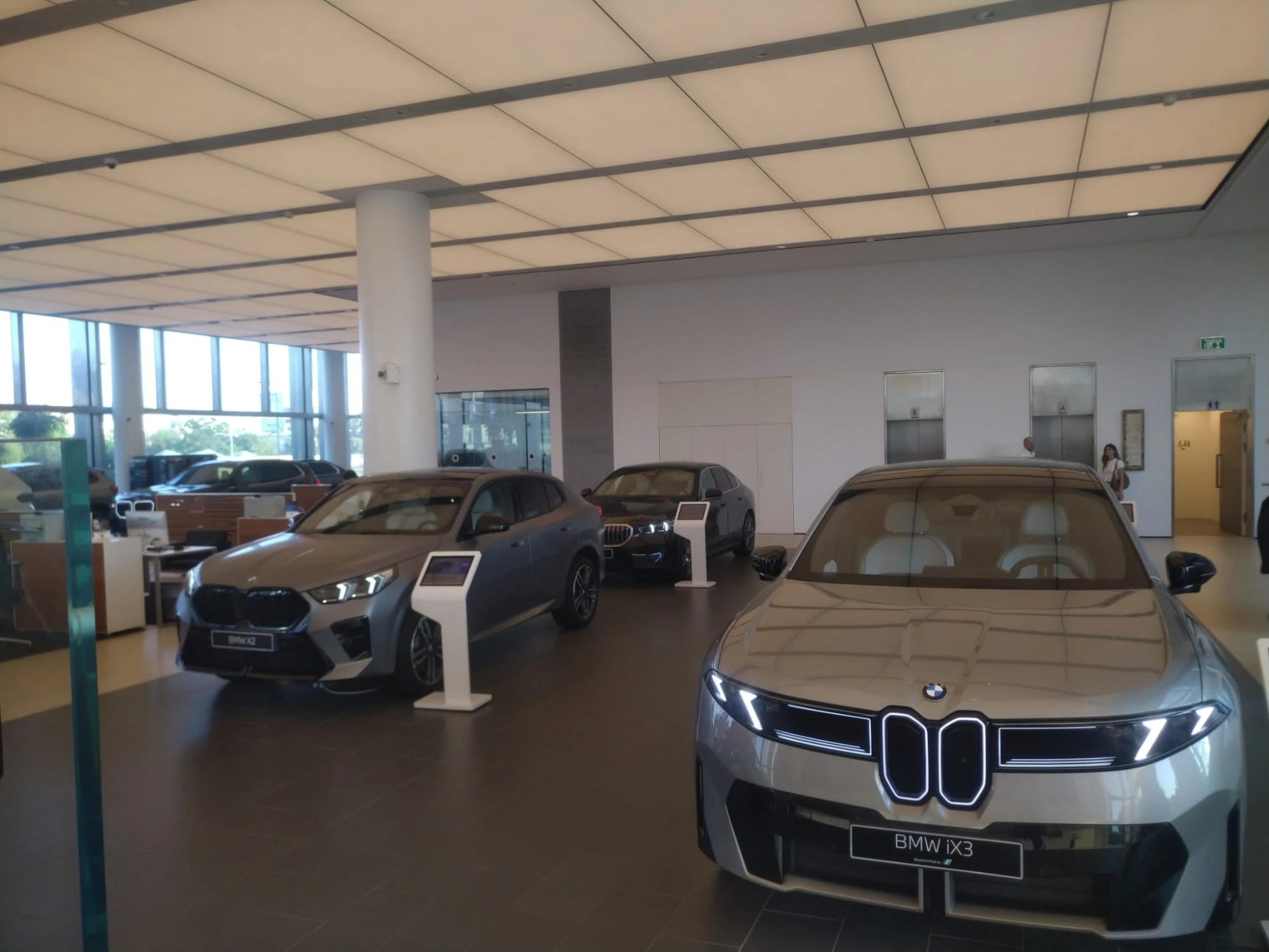 BMW car showroom interior display